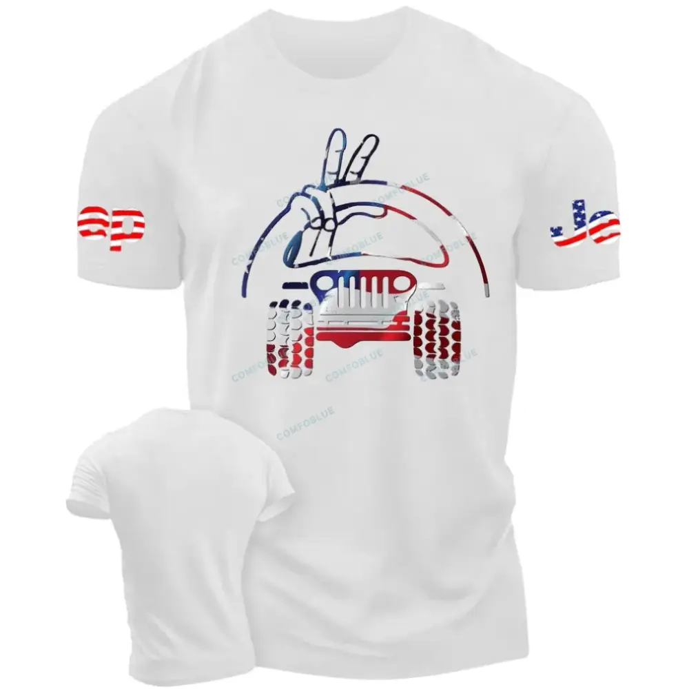 Jp Wave USA Flag Unisex T-shirt