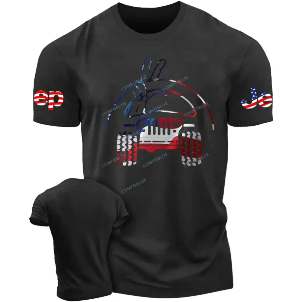 Jp Wave USA Flag Unisex T-shirt