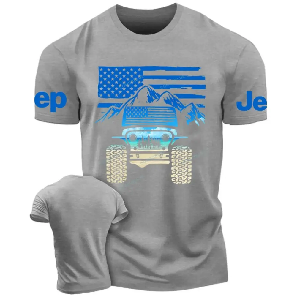 American Flag Mountains Beach Jp Unisex T-shirt
