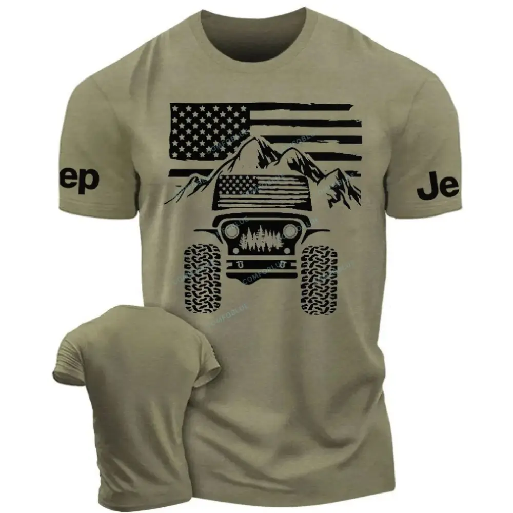 American Flag Mountains Jp Unisex T-Shirt