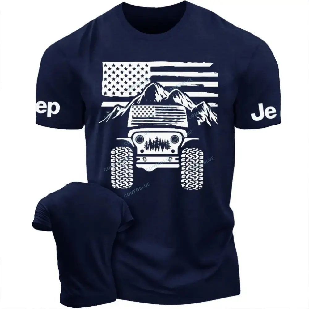 American Flag Mountains Jp Unisex T-Shirt