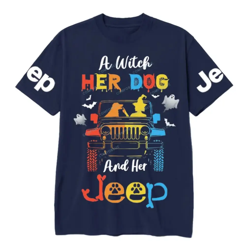 Witch Love Dog And Jp Hallowee Jp Unisex T-shirt