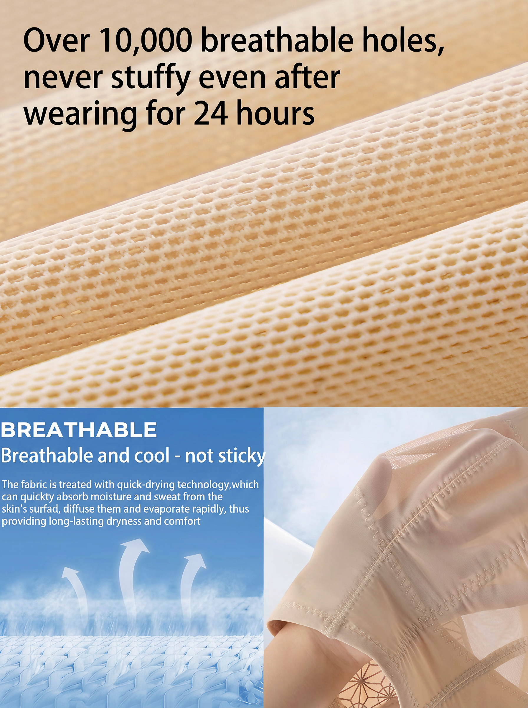 【DAGGLOSA】 High Waist Mesh Shapewear Shorts for Women, Double Tummy Control Butt Lifter Body Shaper, Anti-Roll Lace Hem Mid-Thigh Shaping Shorts