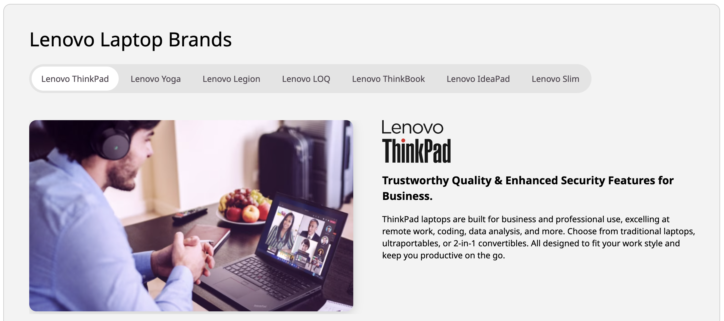 Lenovo laptop
