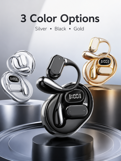 140 Languages AI Real-Time Translation Open Ear Wireless Earbuds | ENC Noise Reduction Translator Headset