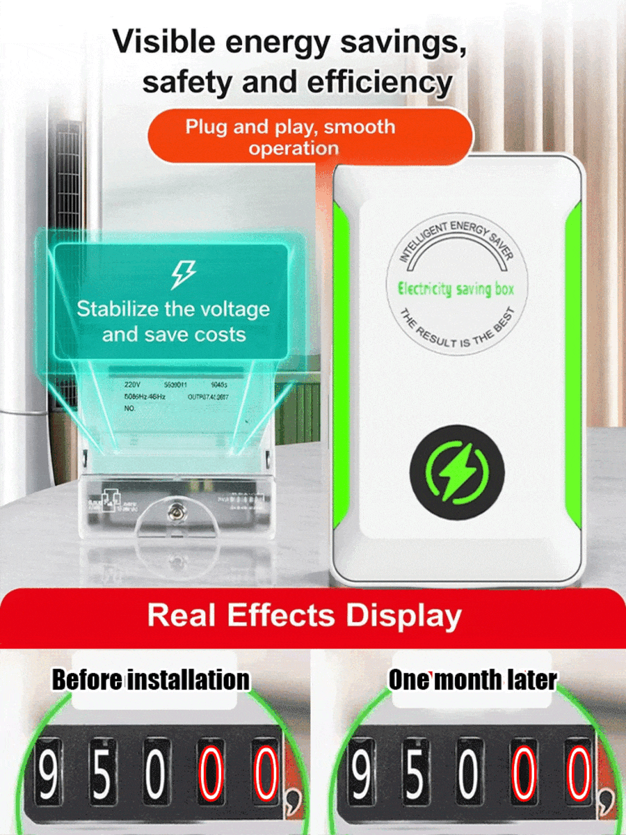 Smart Plug-In Energy Saver – Compact Power Stabilizer for Home & Office