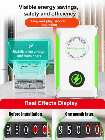 Smart Plug-In Energy Saver – Compact Power Stabilizer for Home & Office
