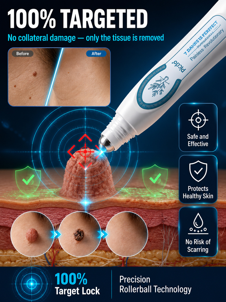 🚨 CRAZY DEAL ALERT: For a limited time, we are doing a BUY 1 GET 1 FREE! 🎁Painless Precision Wart & Mole Remover Pen - Instant Roll-Off