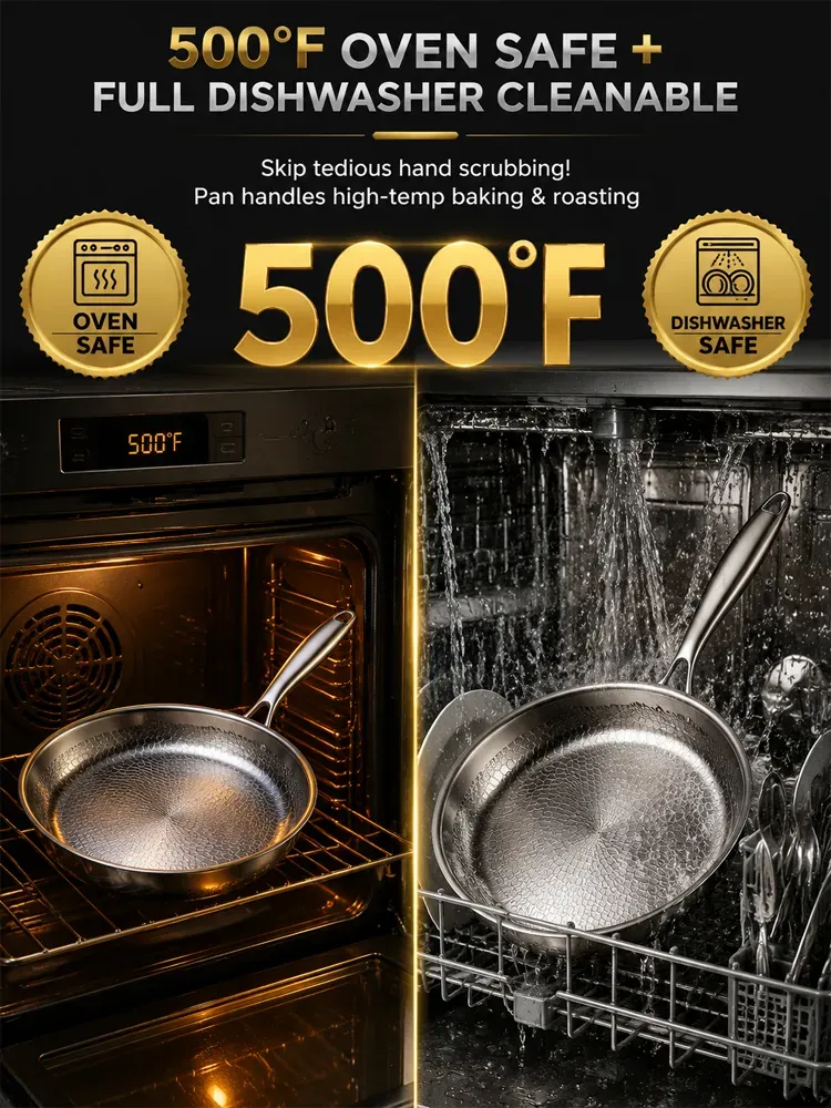 Handcrafted with countless hammer blows. Say goodbye to frequent wok replacements, buy one, use it for a lifetime!