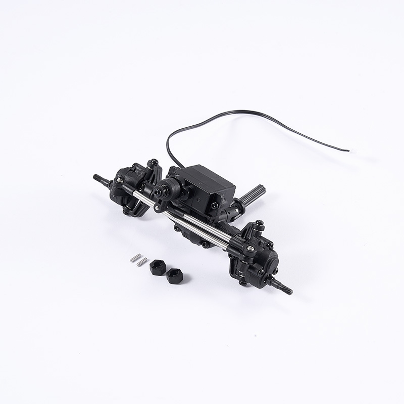 Upgrade Parts - FCX18 II-160 Front Axle Assembly Brushed (Portal Axle)