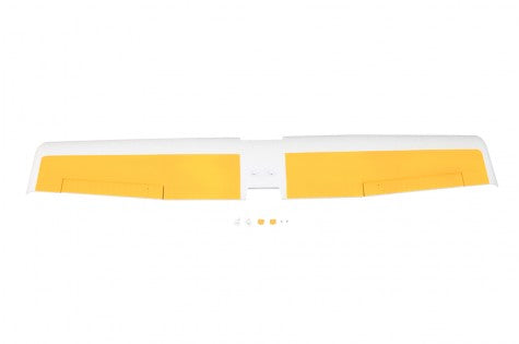 1220mm Ranger RC airplane main wing set in yellow and white.