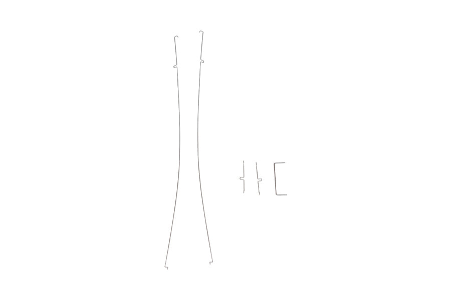 Linkage rods and clips for 850mm Ranger RC planes
