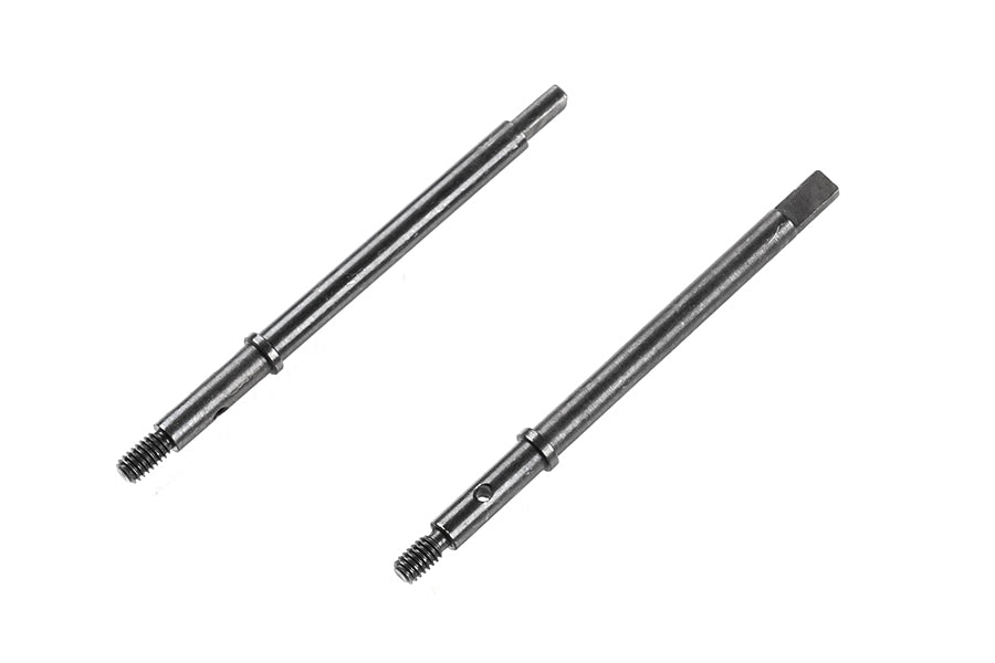 1:18 scale RC car rear wheel shaft set, metal construction, compatible with various models.