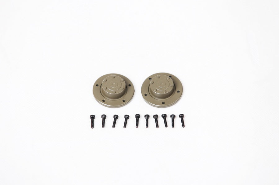 1:6 1941 MB scaler rear wheel covers with screws for RC models.