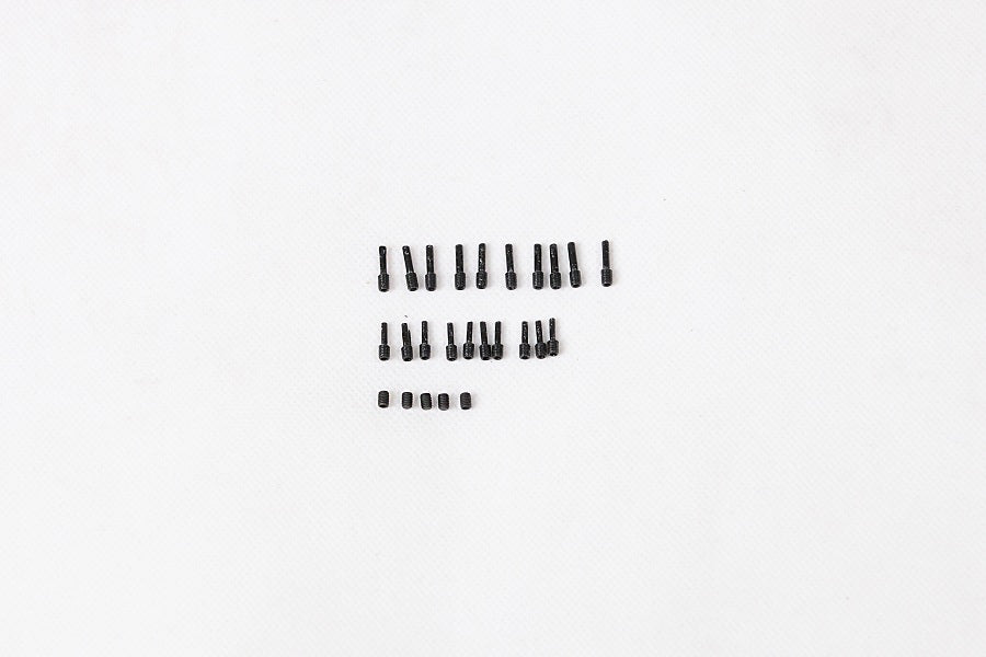 Black set screws for 1:6 1941 MB Scaler model parts