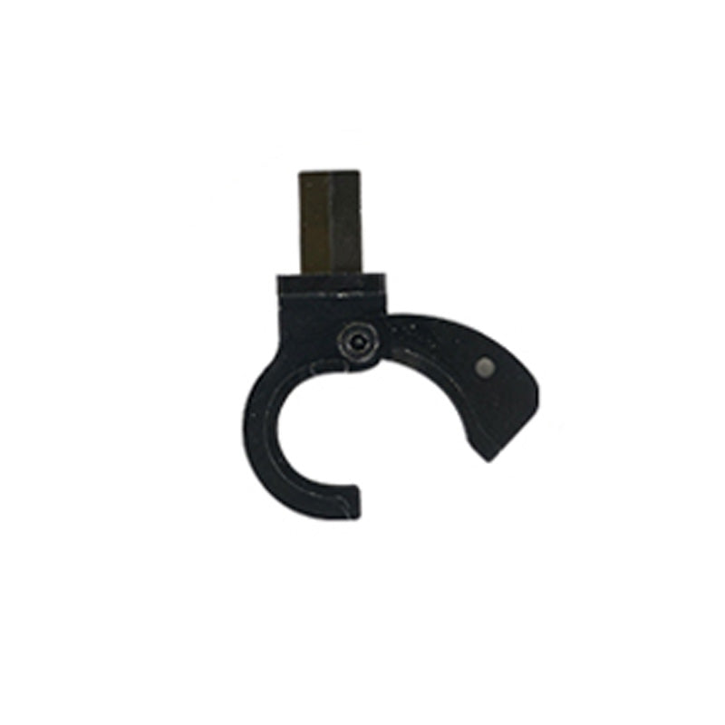 Black metal trailer hook for 1:6 scale RC model vehicles