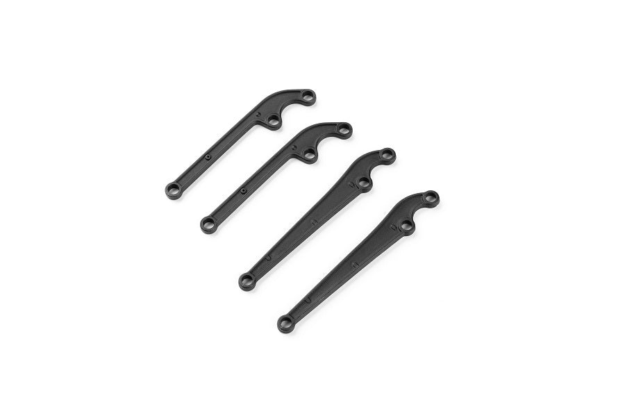 Black linkage parts for RC models