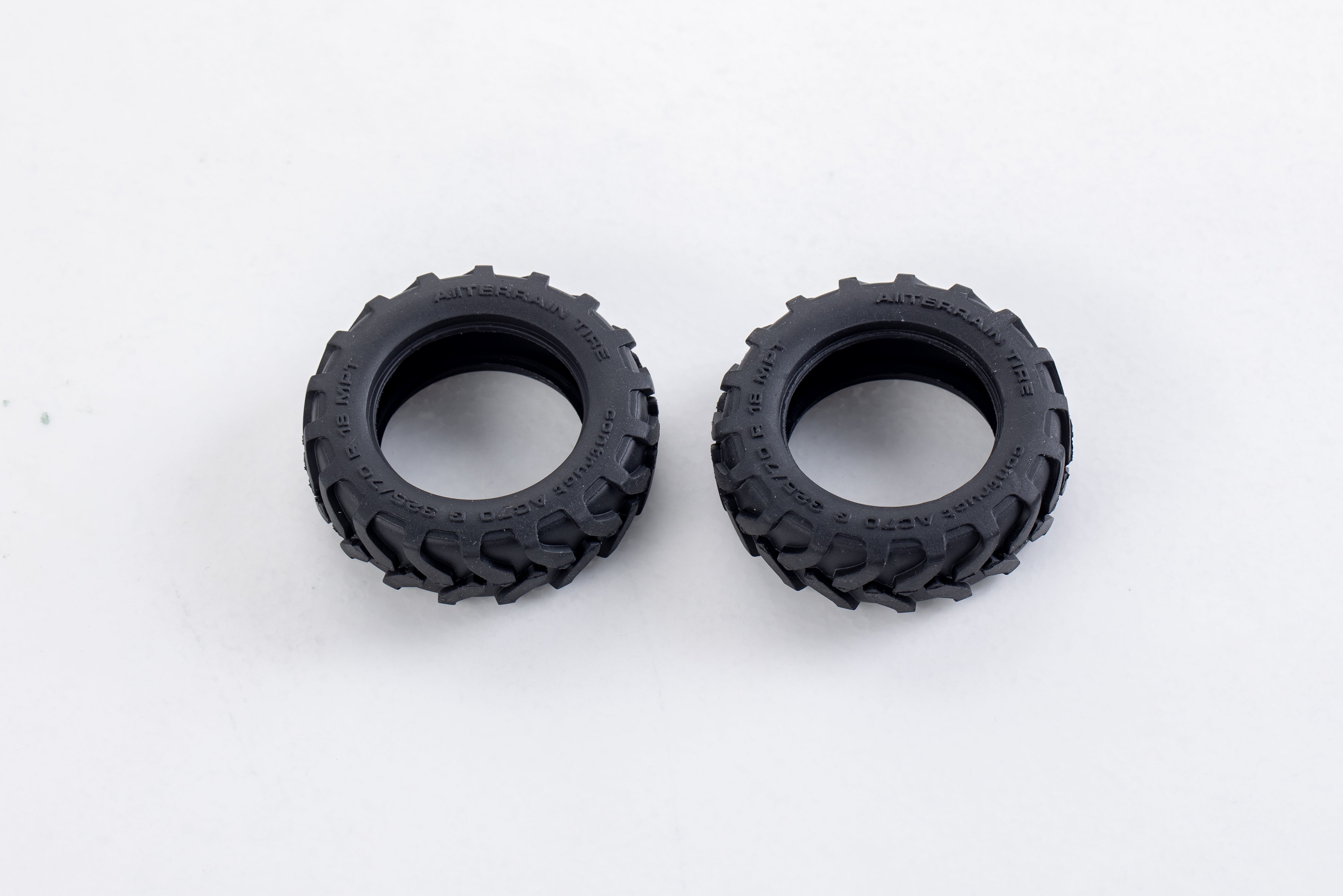 1/18 Mogrich mud tires for RC vehicles, designed for off-road performance.