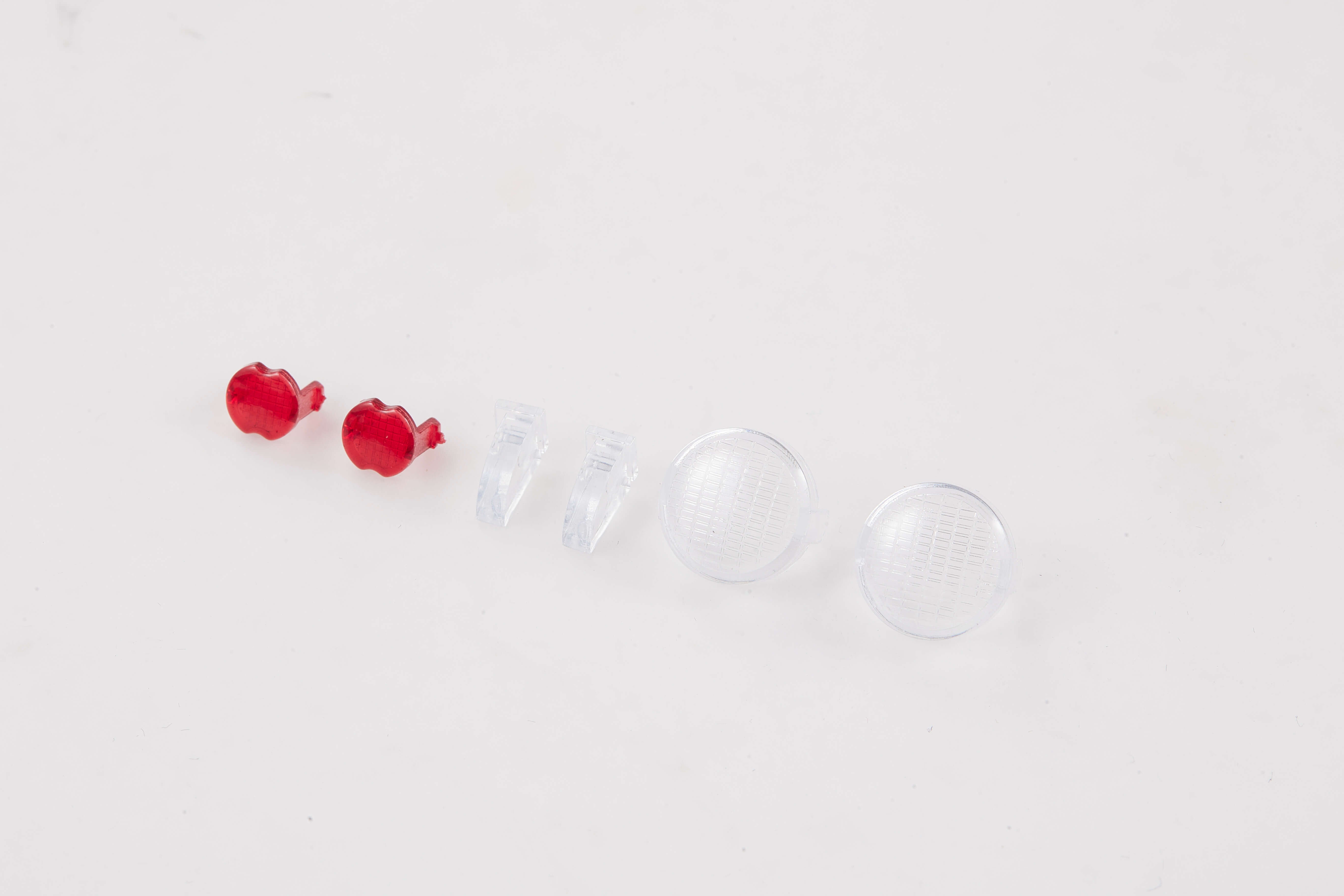 RC model light set with clear and red lenses and installation clips