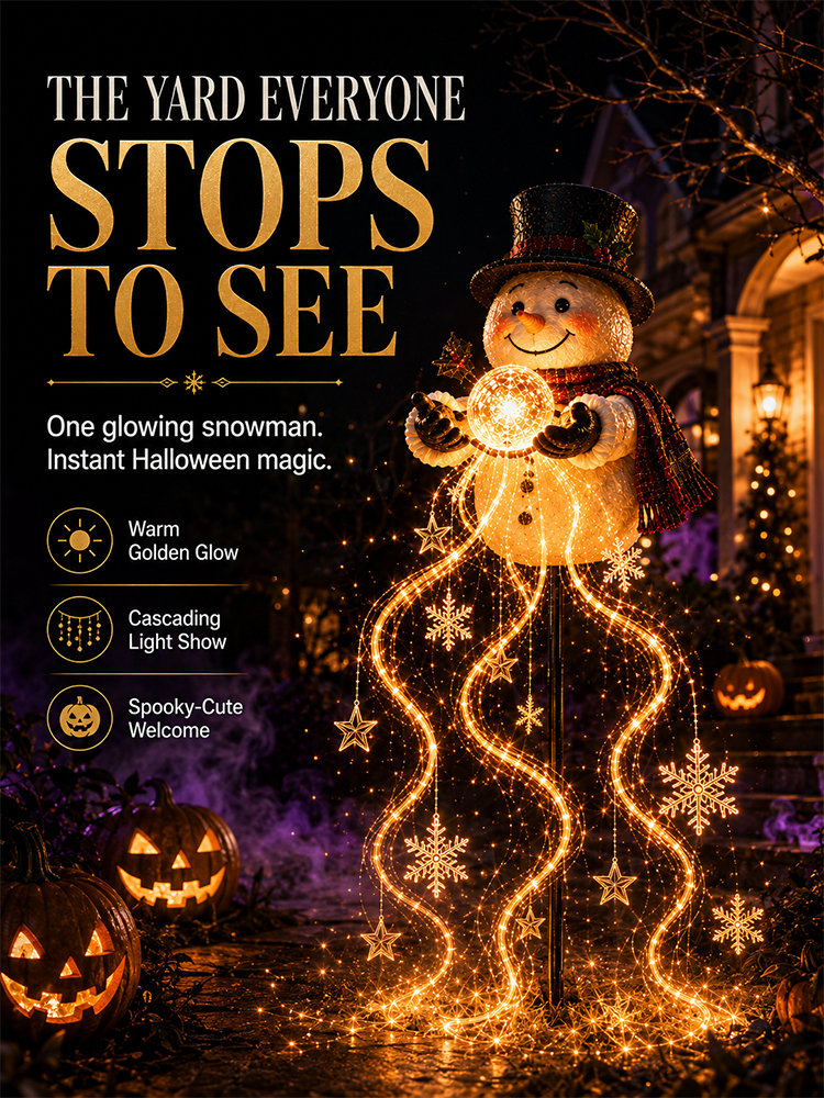 Halloween Snowman Garden Lights