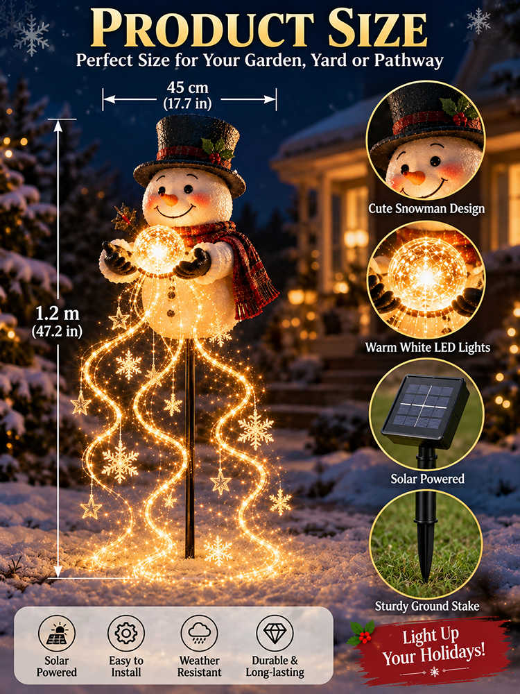 Halloween Snowman Garden Lights⛄