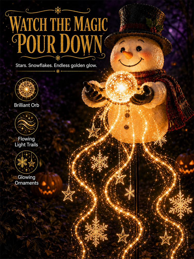 Halloween Snowman Garden Lights