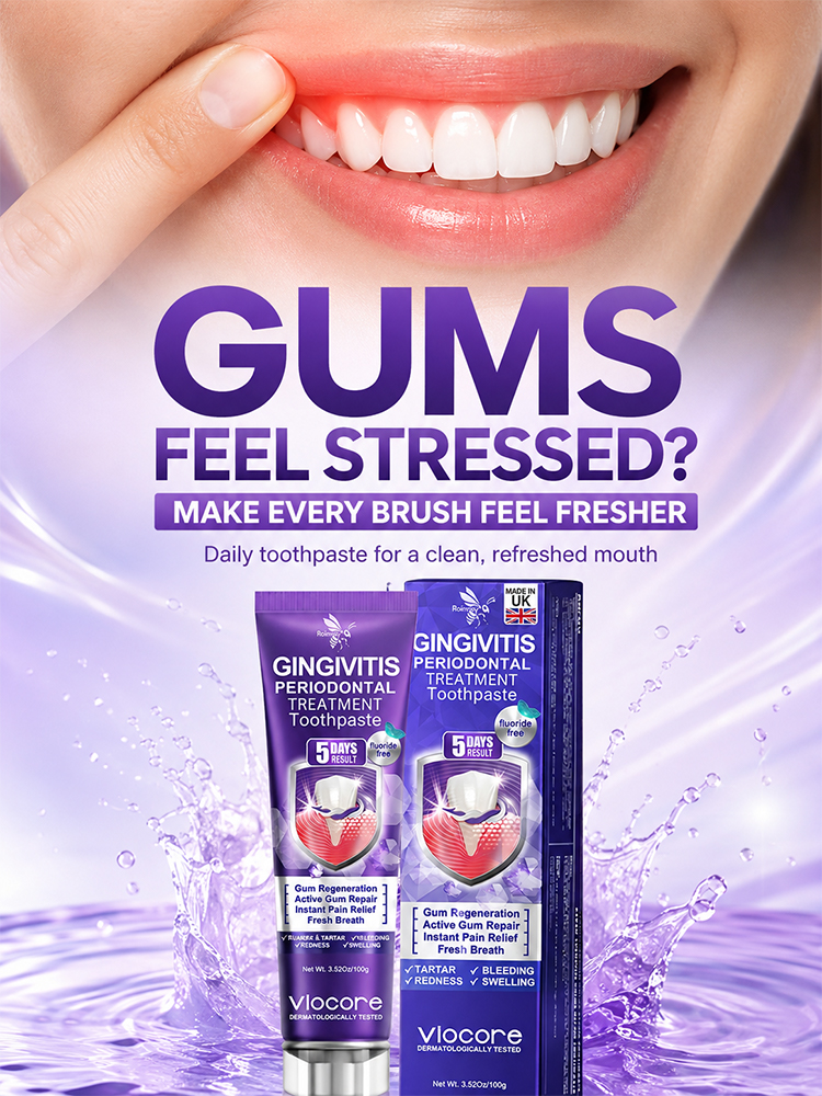 【Visible Results After 1 Use】🥇 Purple Mineral Teeth Whitening Toothpaste