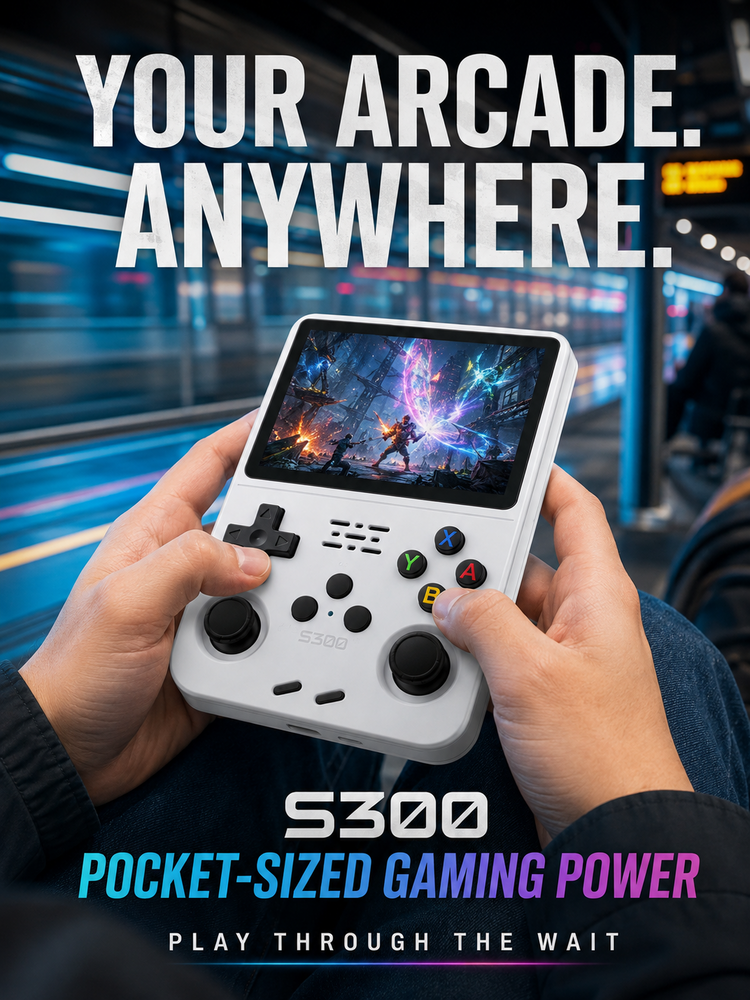 [6,000+ Free Games] NS300 Handheld Game Console
