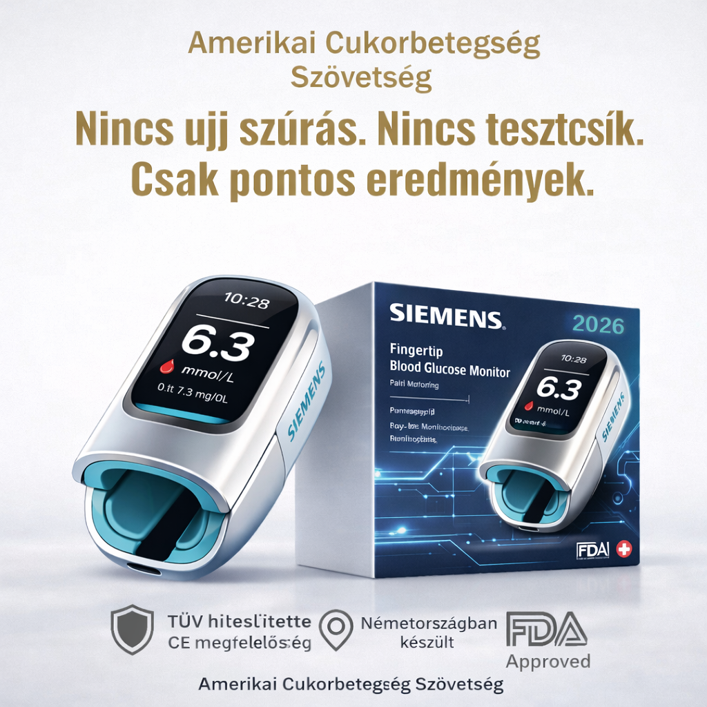 Siemens™ Új, nem invazív, intelligens vércukorszintmérő  💉 Tűmentes és fájdalommentes vércukorszintmérés  🔥 Fejlett német technológiával 🔥 – Gyors, pontos és megbízható, könnyedén figyelemmel kísérheti egészségét bármikor, bárhol.