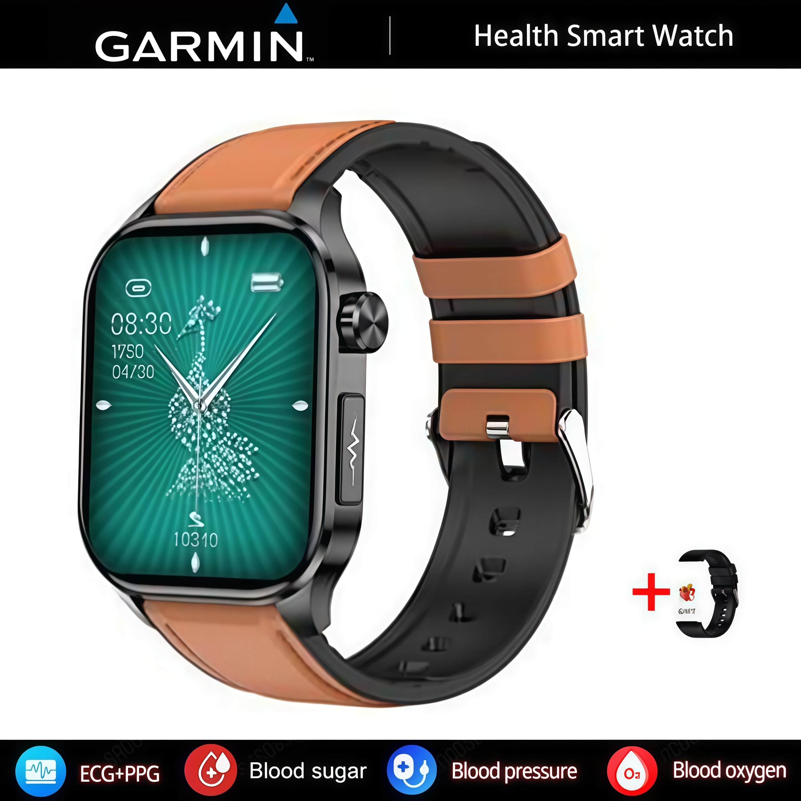 GARMIN AI egészségfigyelő okosóra ⌚️ 2026-os új frissítés! EKG + PPG intelligens mérés – vércukor, vérzsír és húgysav egy órában 🏃‍♂️