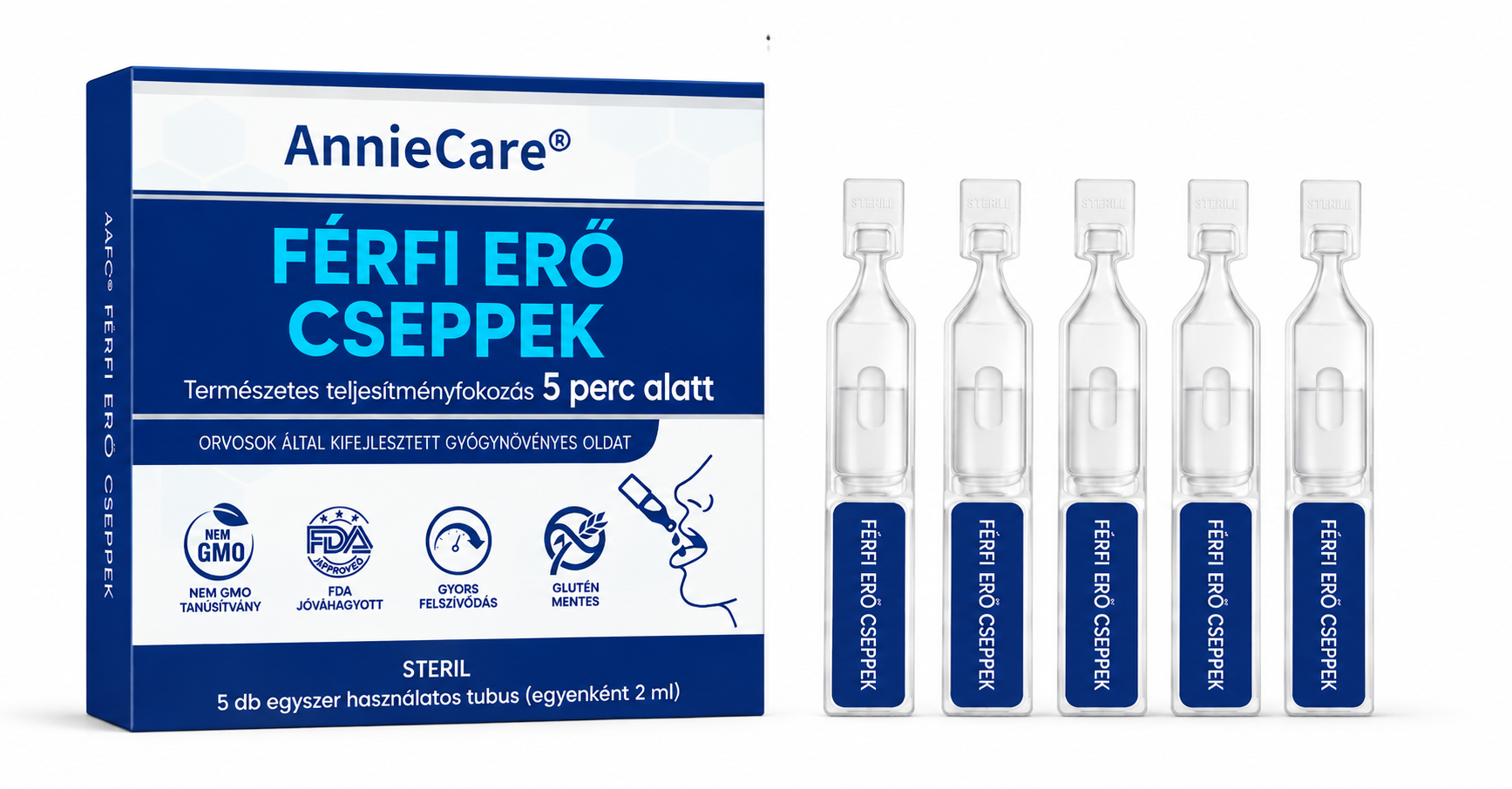 Anniecare® PRO férfi vitalitáscseppek – A zsebed titka