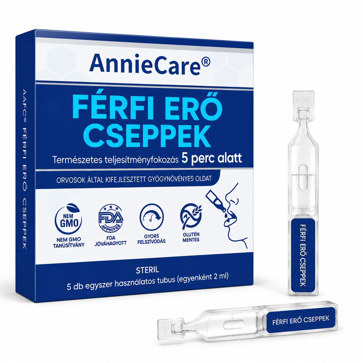 Anniecare® PRO férfi vitalitáscseppek – A zsebed titka