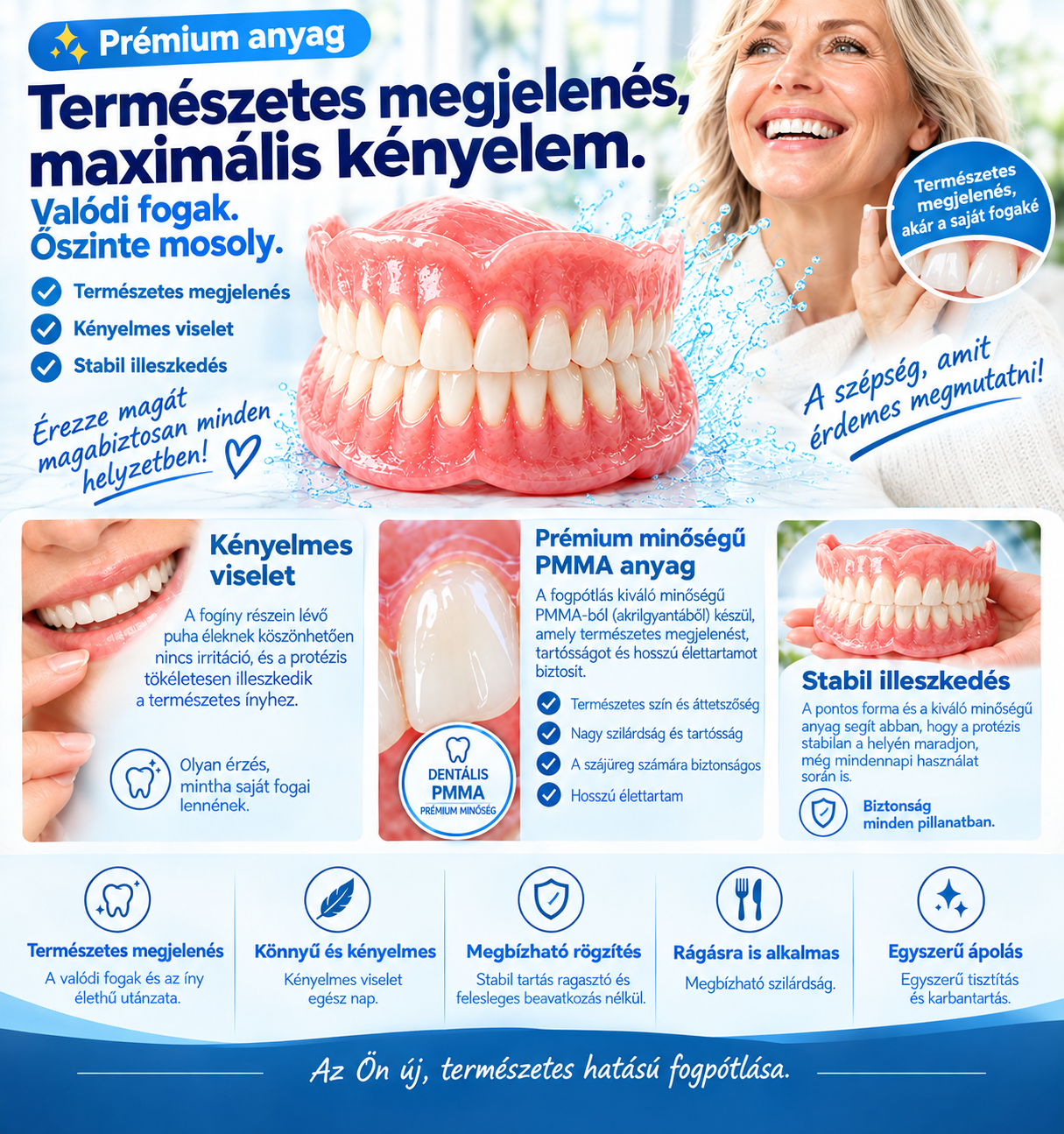PMMA PRÉMIUM TELJES FOGSORTAKARÁS