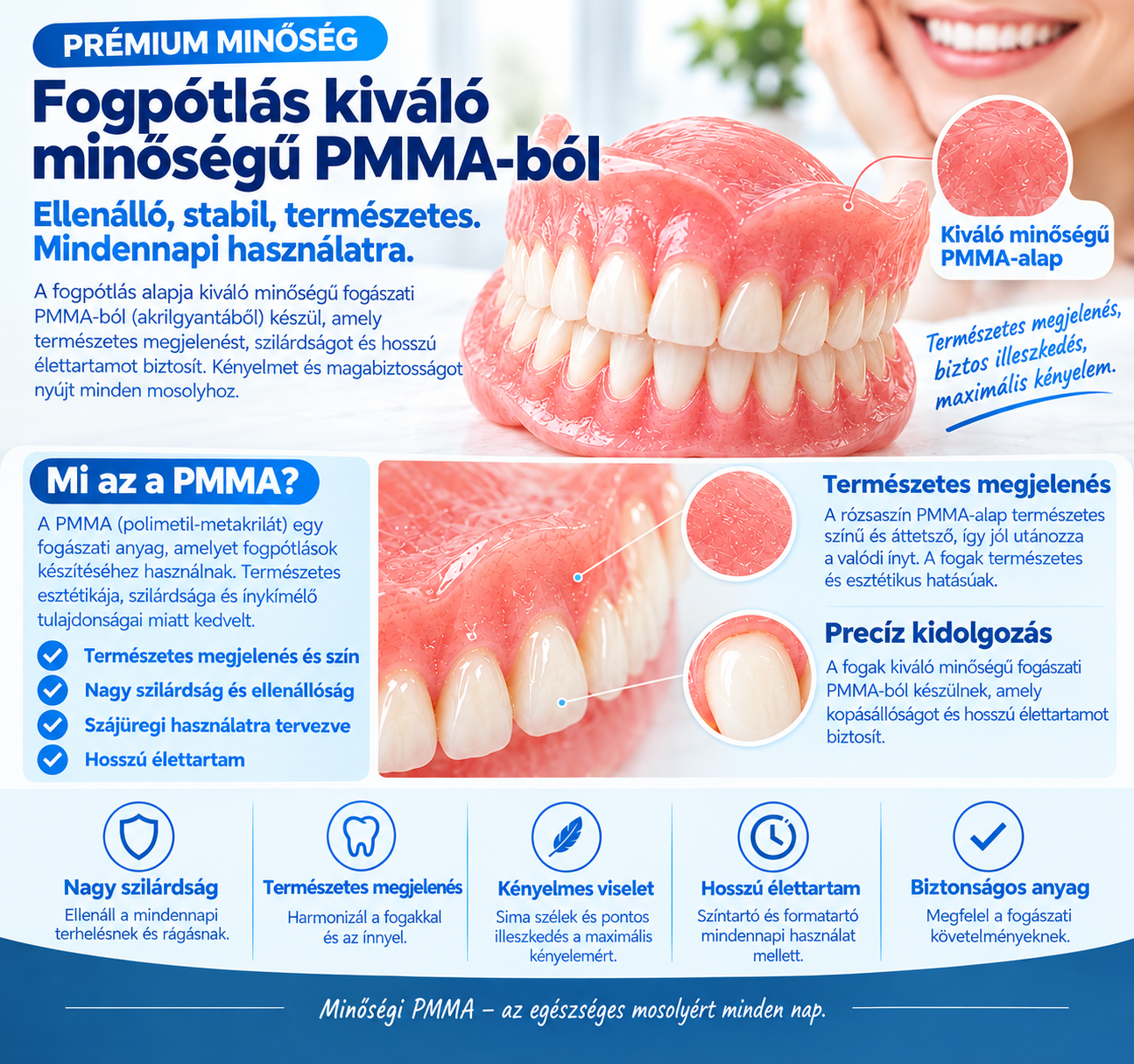 PMMA PRÉMIUM TELJES FOGSORTAKARÁS