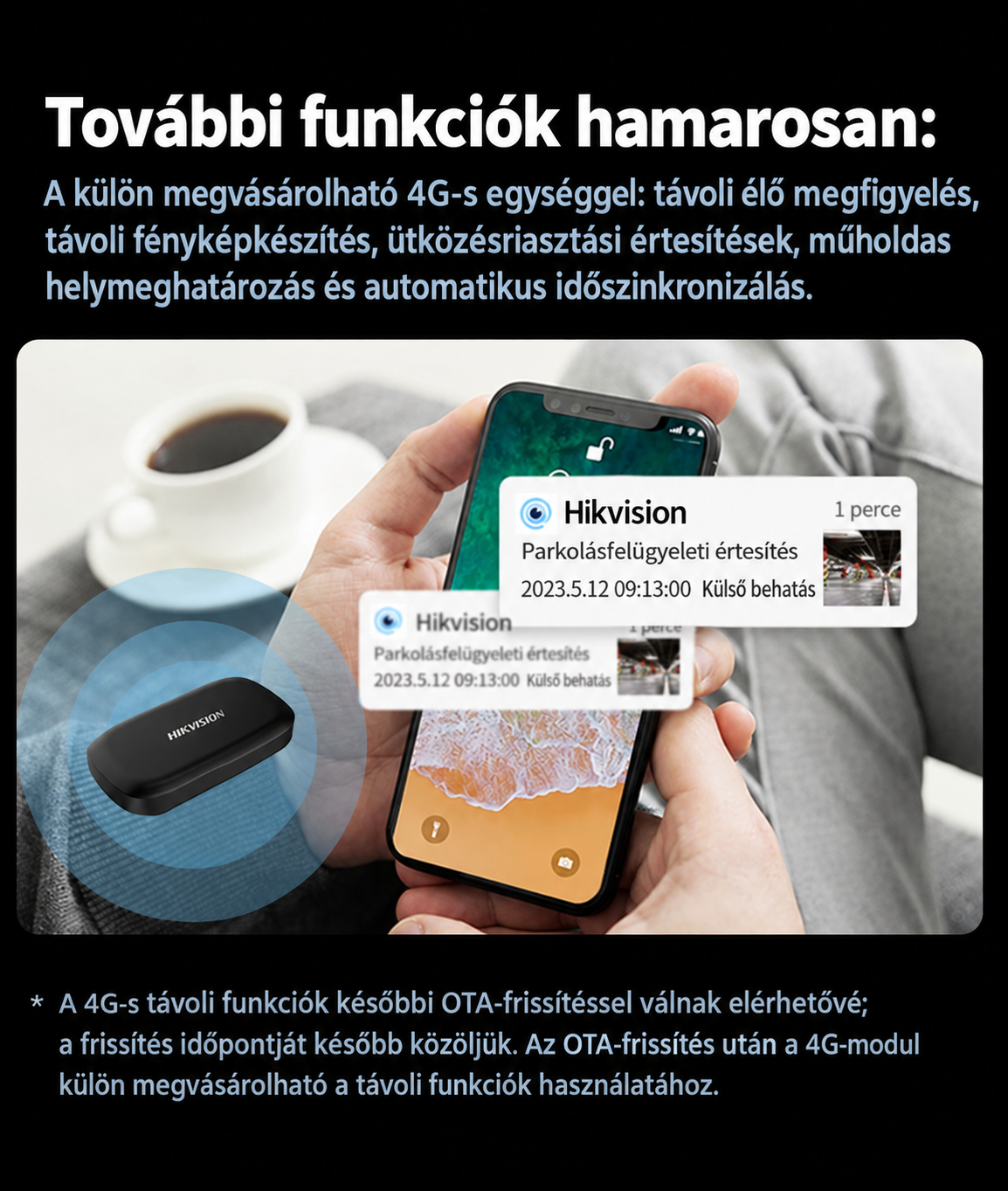 Hikvision G9 4K UHD háromcsatornás autós menetrögzítő kamera GPS-szel, AI vezetéstámogatással és STARVIS 2 éjjellátással