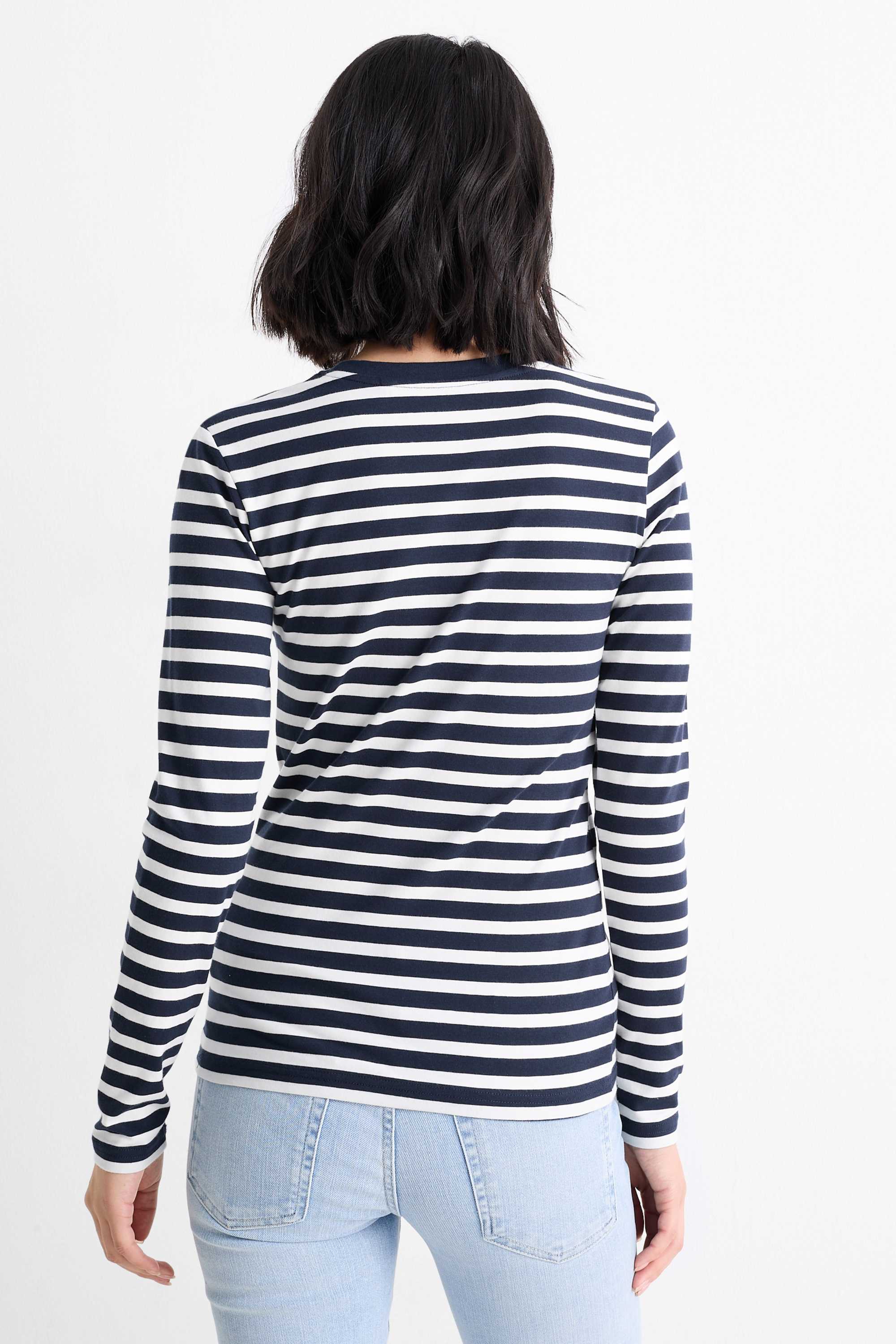 Multipack of 2 - long sleeve top dark blue