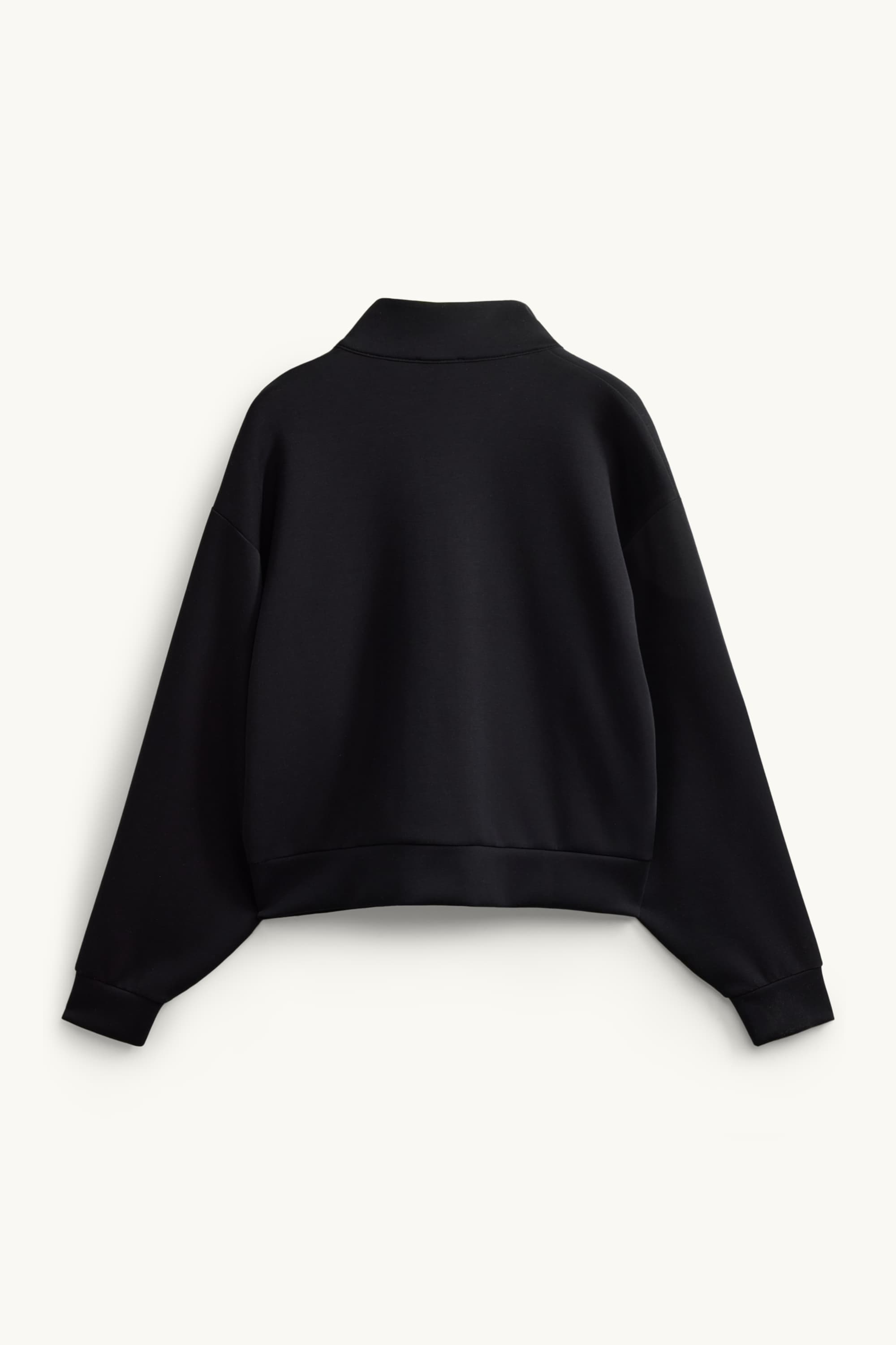 Zip-through sweatshirt black
