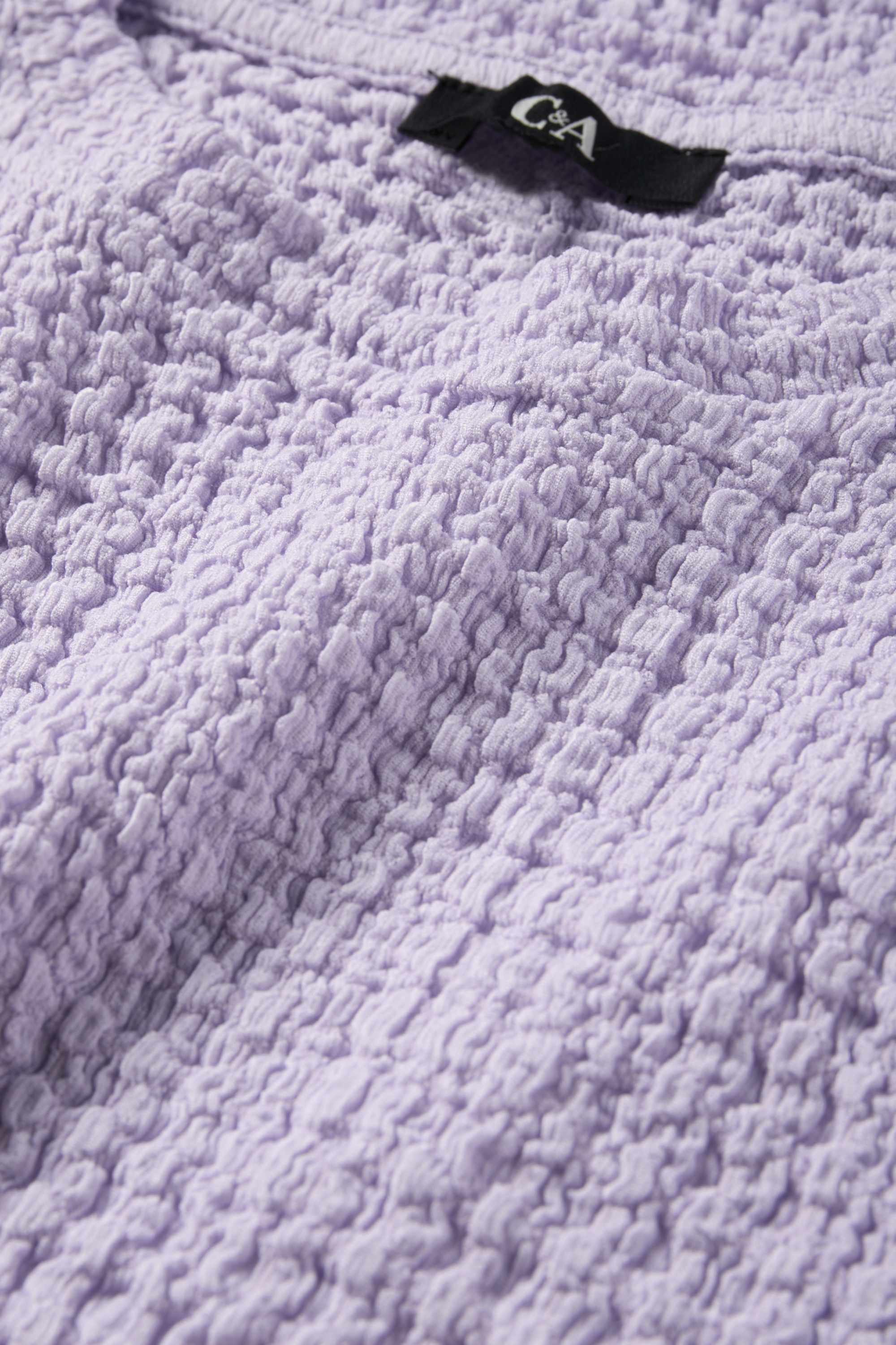 T-shirt - regular fit - textured light violet