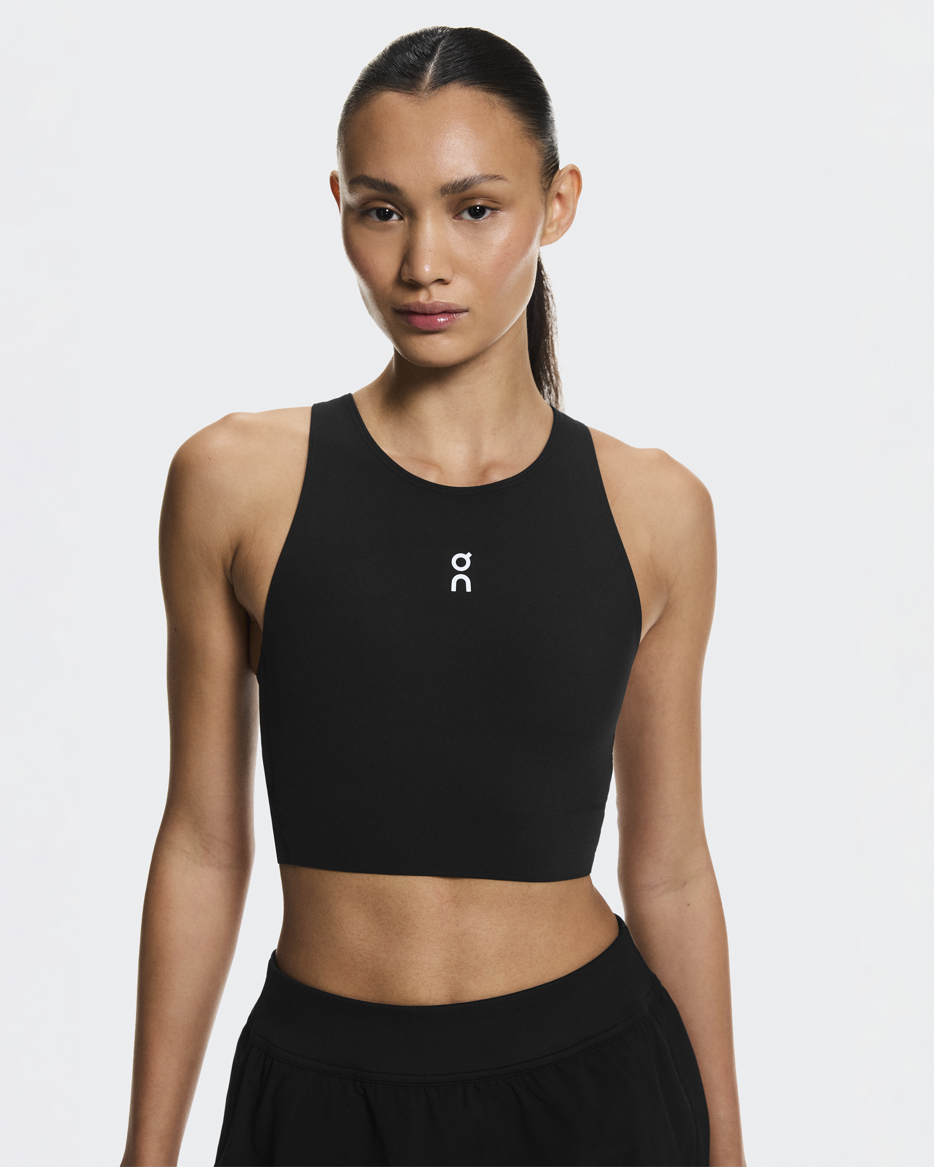 Court Crop Top - Black
