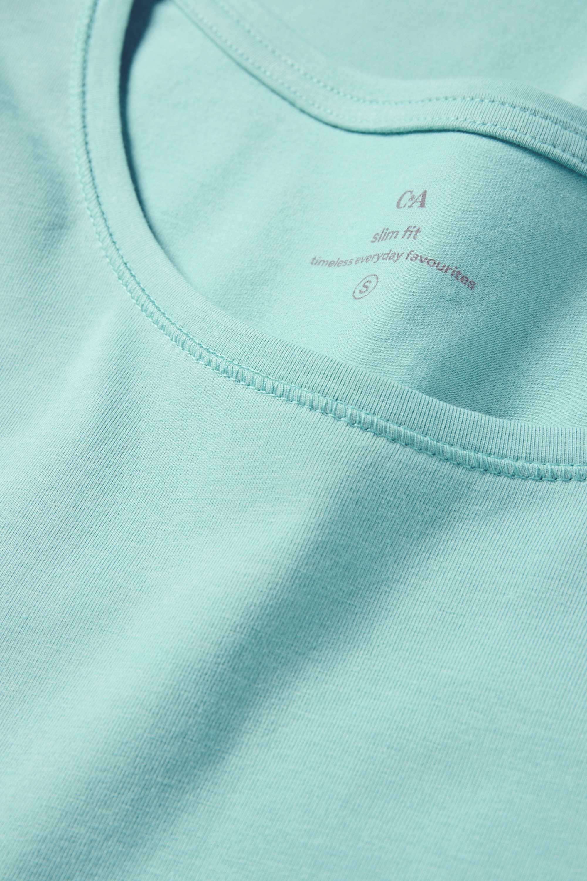 T-shirt - slim fit light green