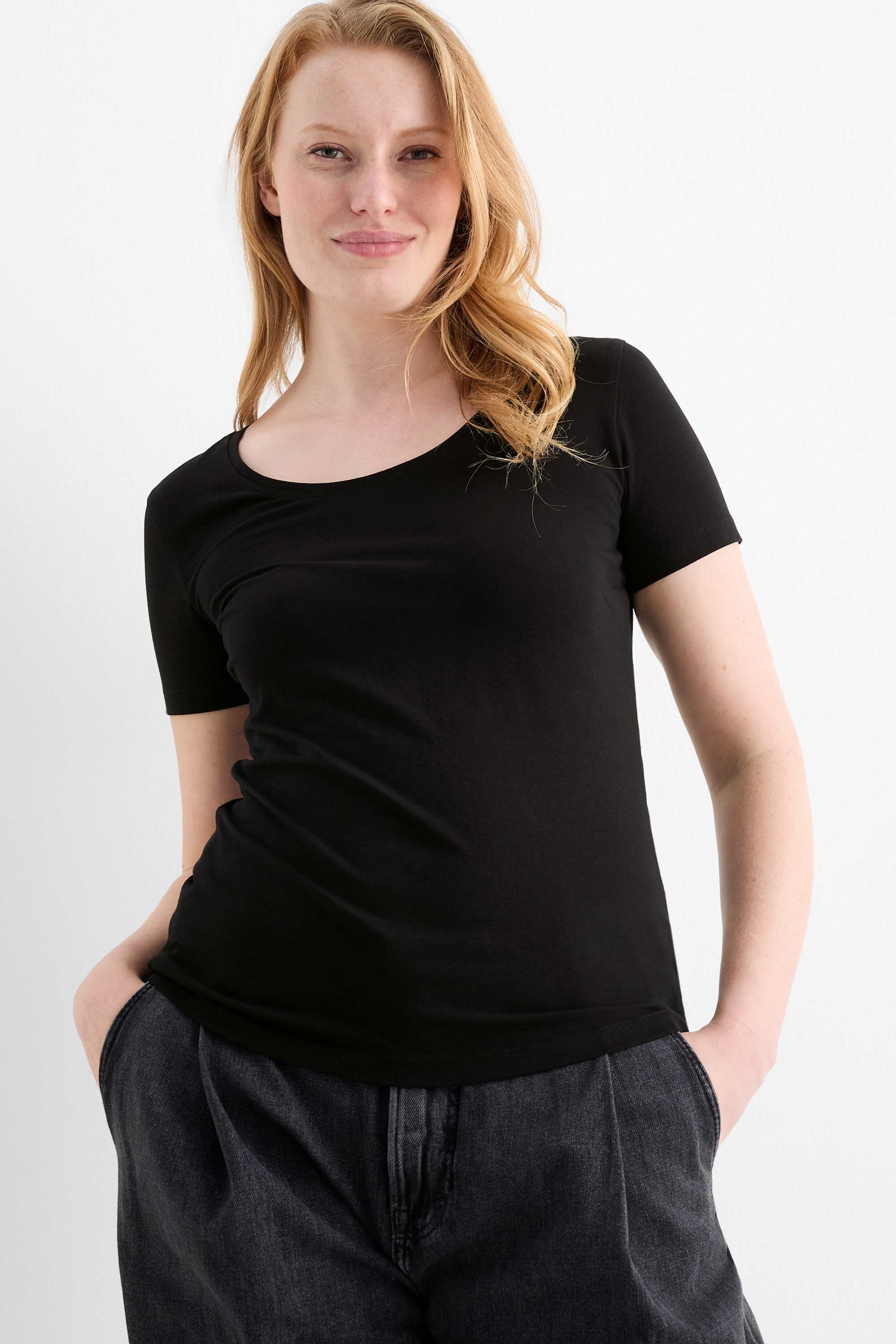 Multipack of 3 - T-shirt black