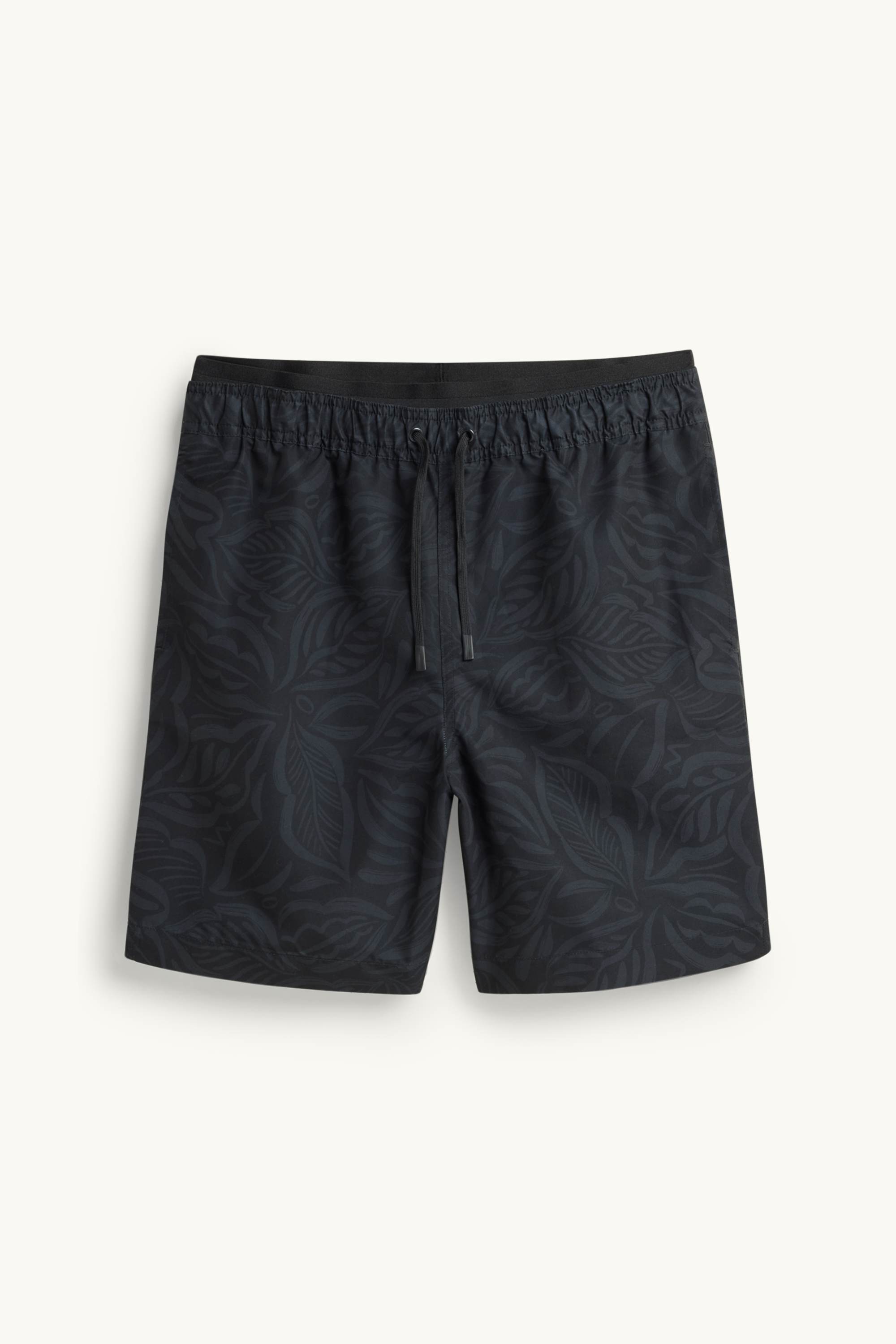 Swim shorts - patterned black