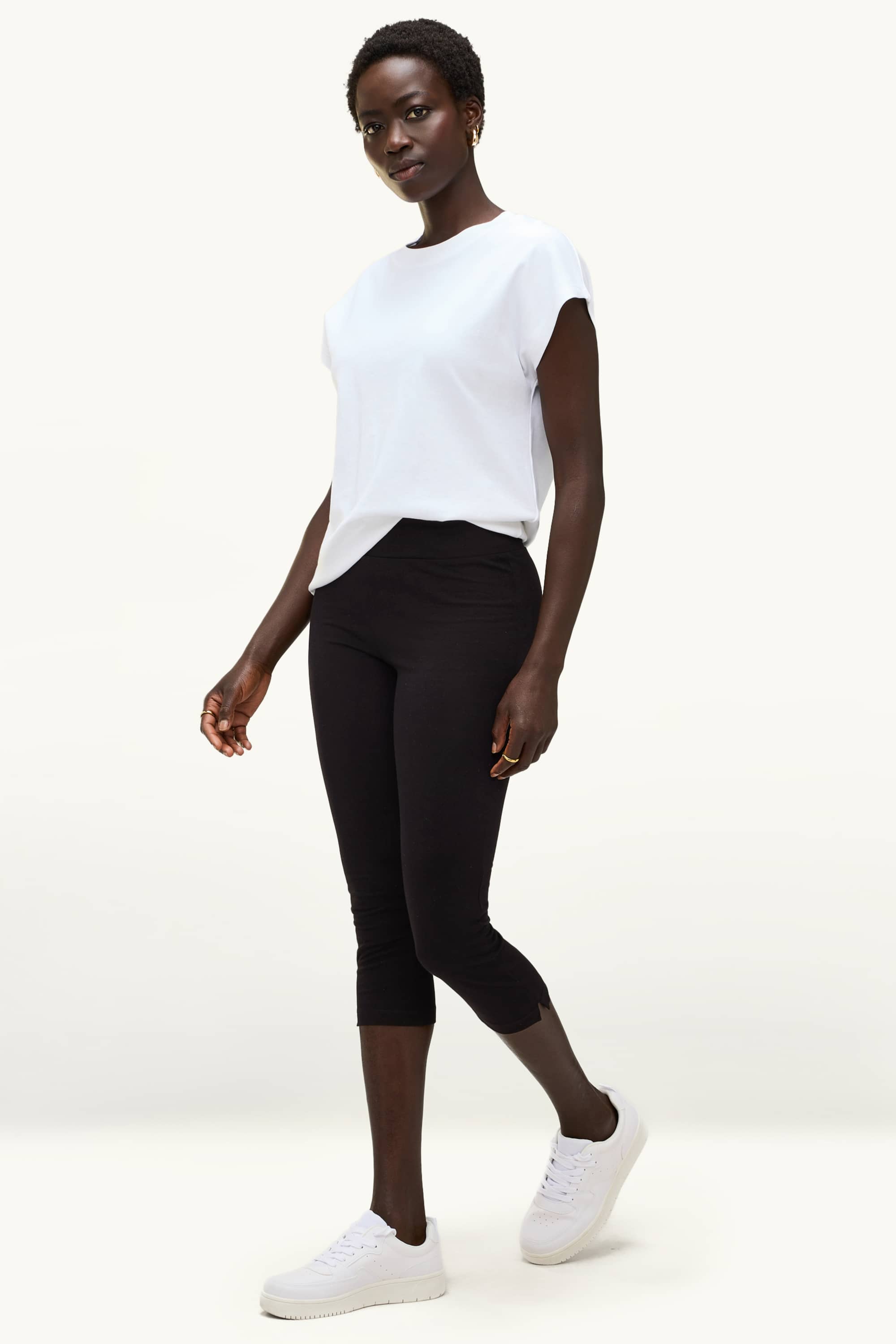 Multipack of 2 - capri leggings black (1)