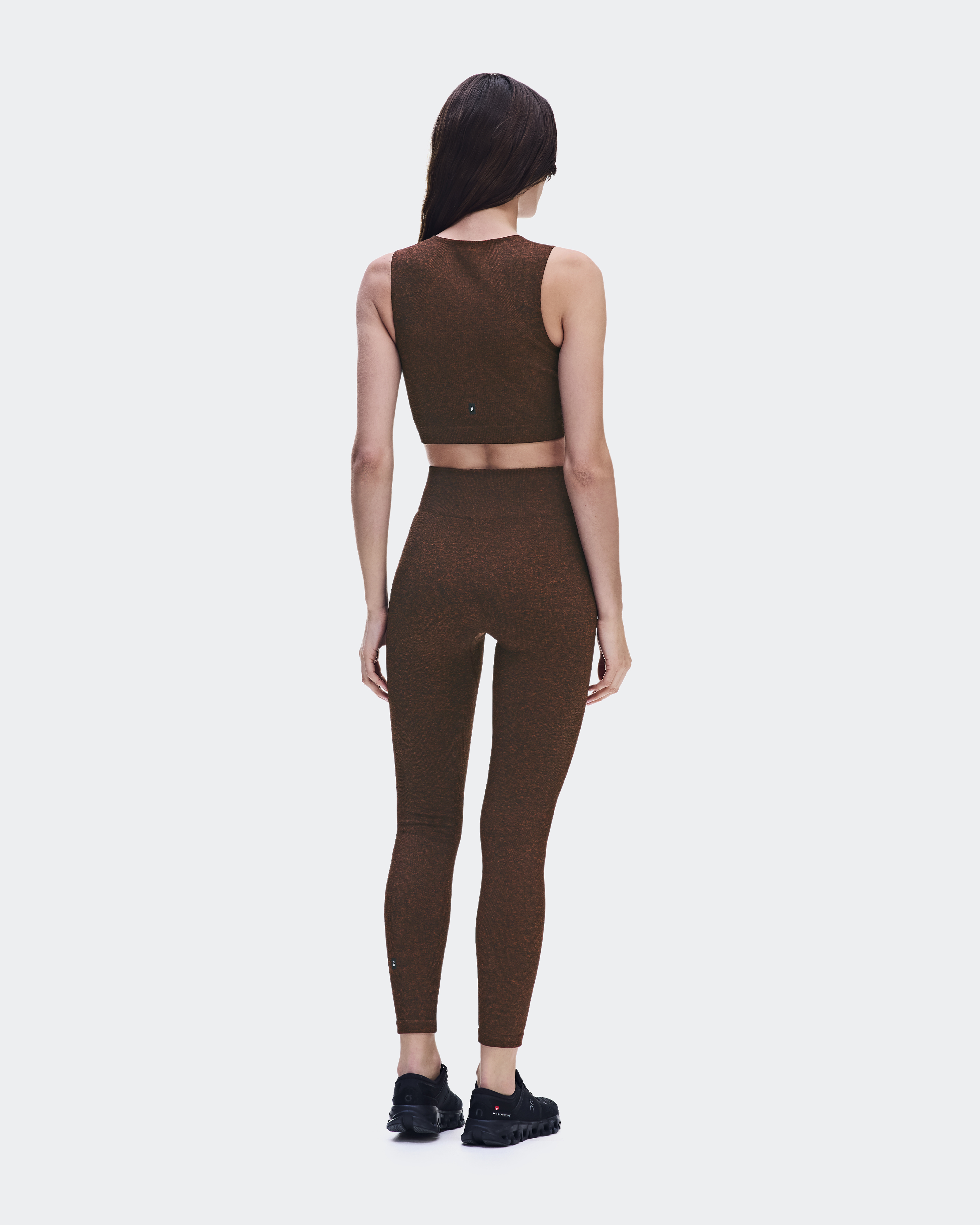 Studio Knit Crop - Cinnamon Heather