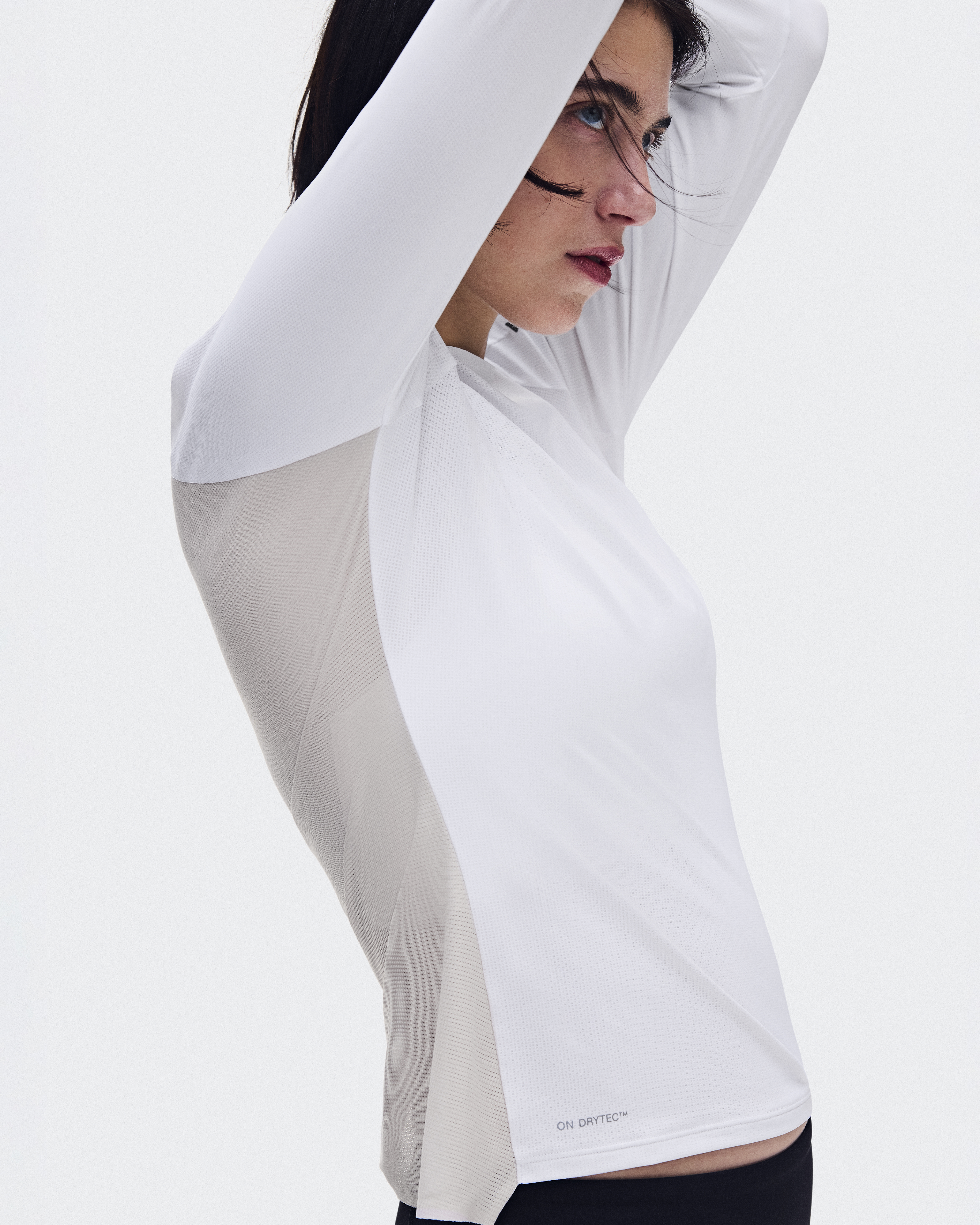 Performance Long-T - White | Silver