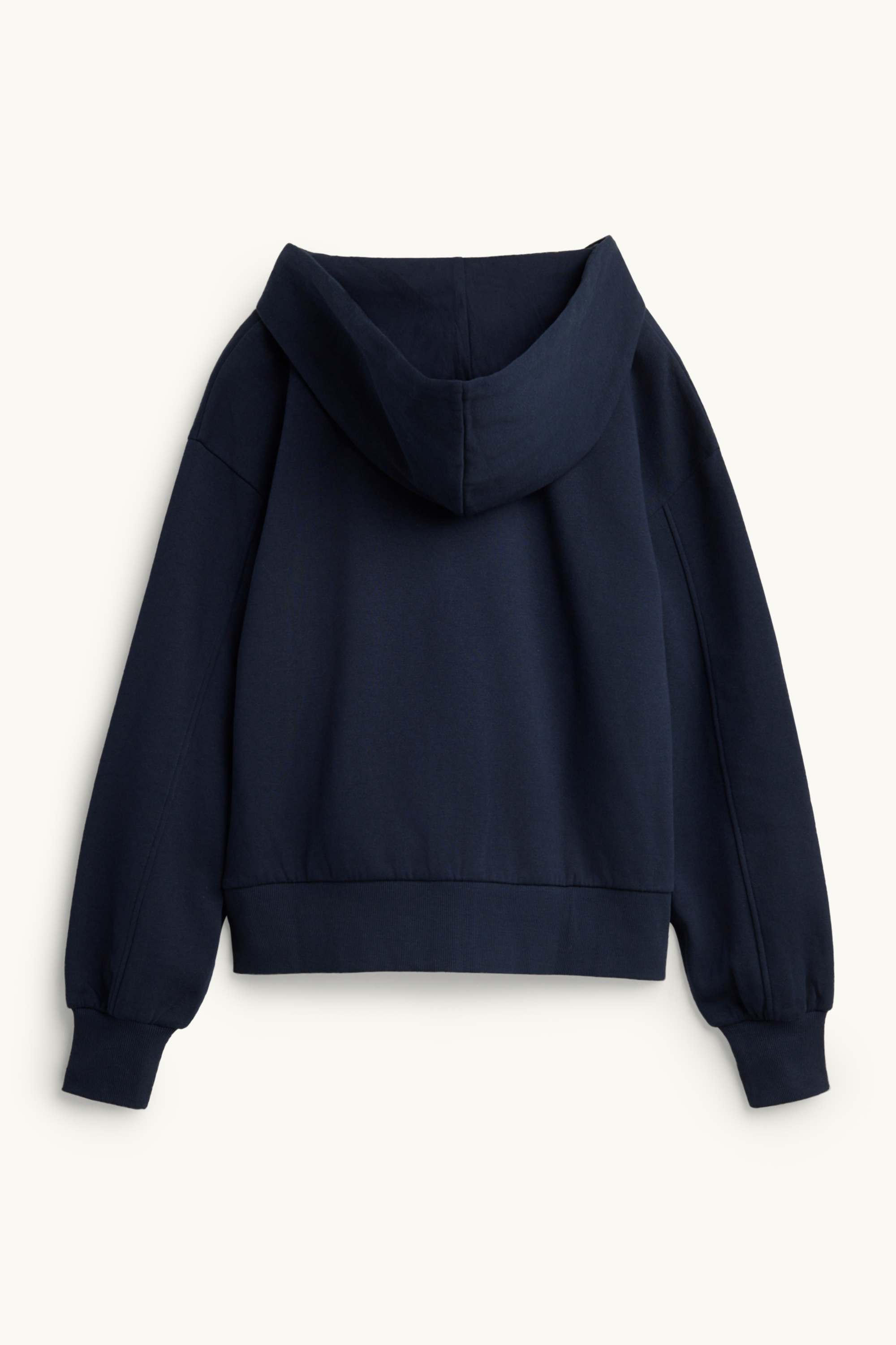 Zip-through hoodie petrol