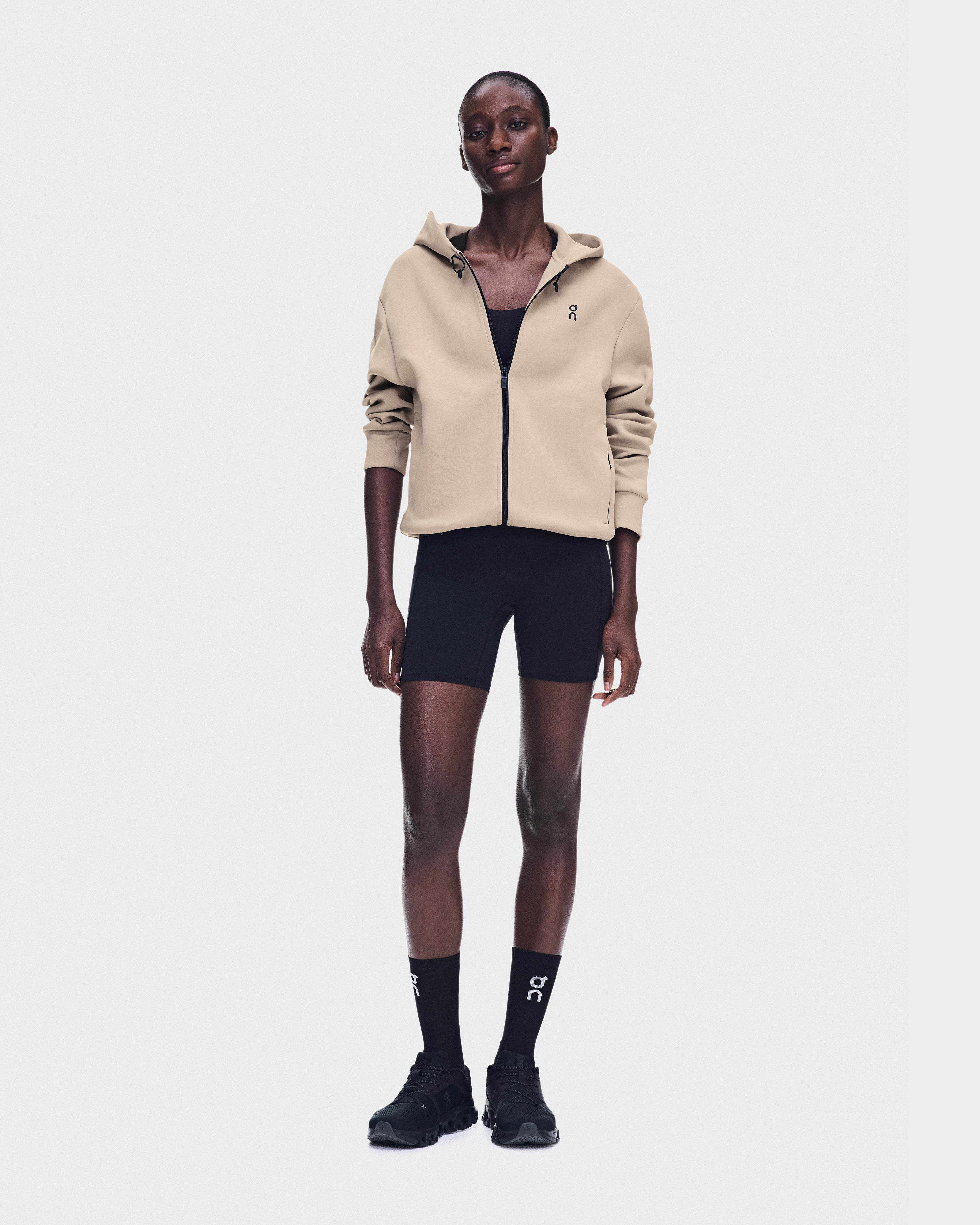 Focus Tech Zip Hoodie - Desert