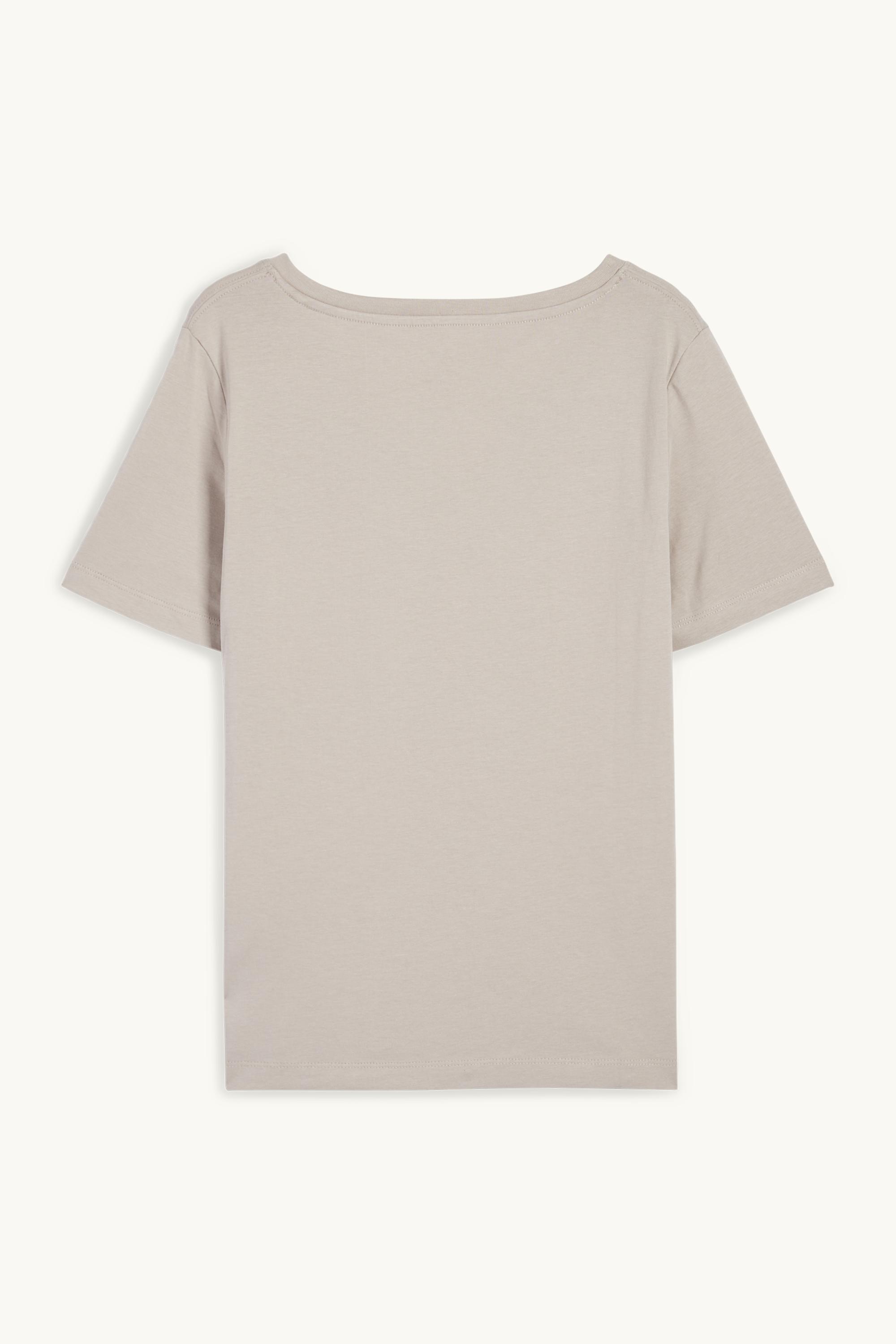V-neck T-shirt - regular fit gray