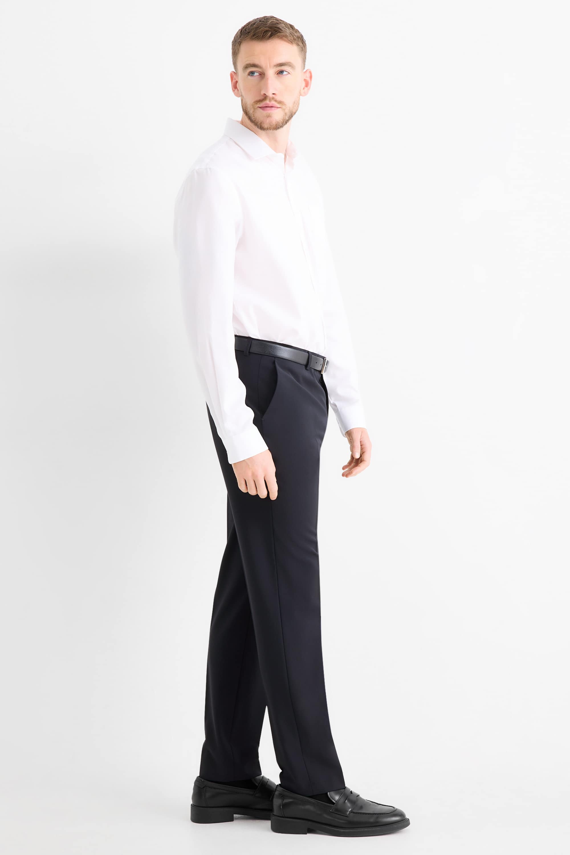 Mix & match trousers - regular fit - Flex - wool blend - LYCRA® dark blue