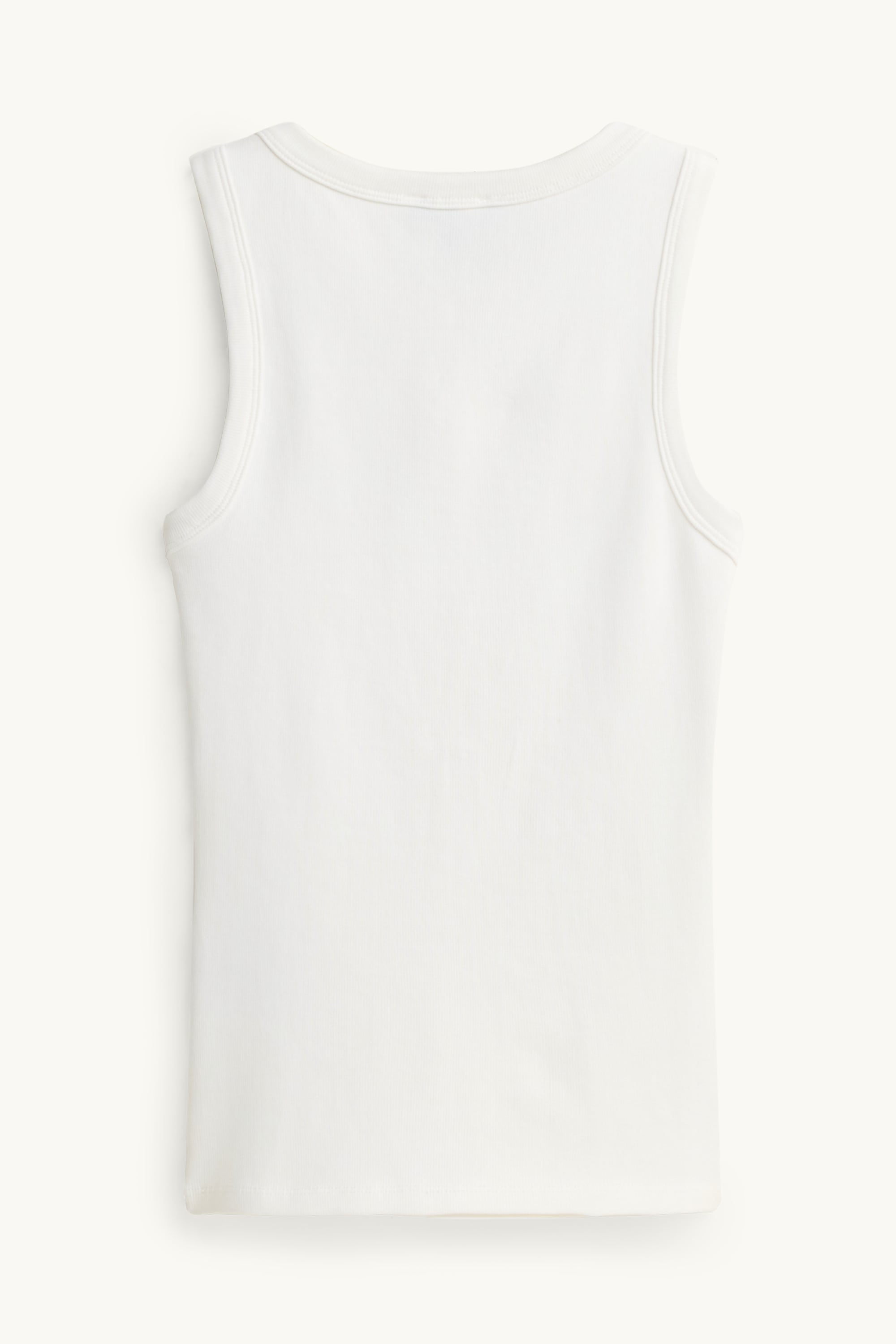 Top - ribbed white